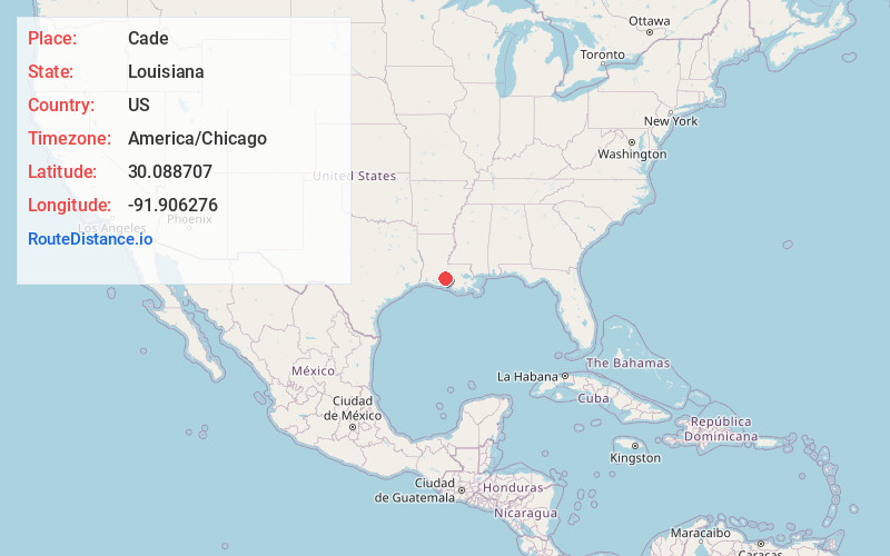 Map of Cade