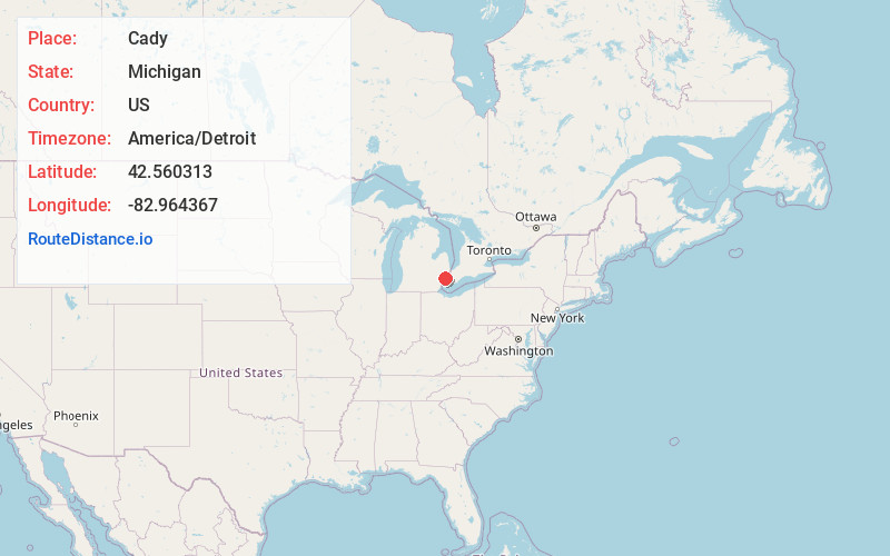 Map of Cady