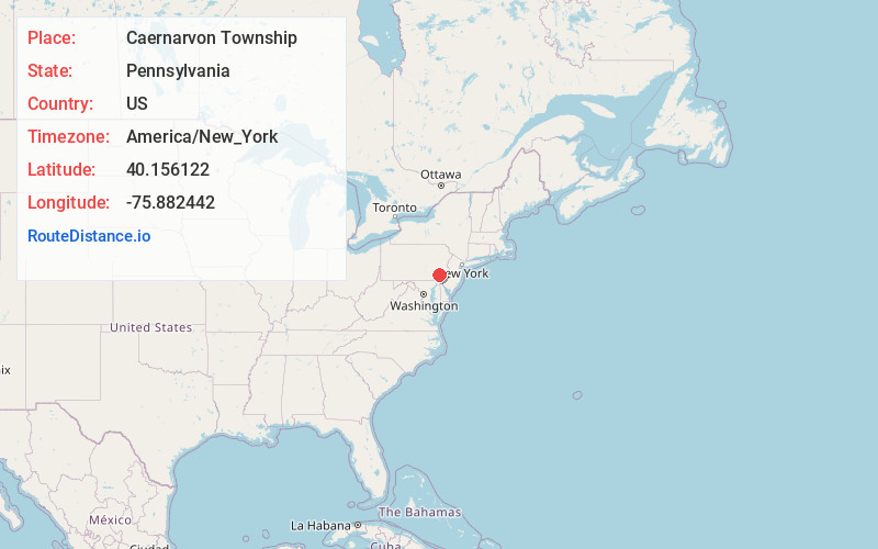 Map of Caernarvon Township