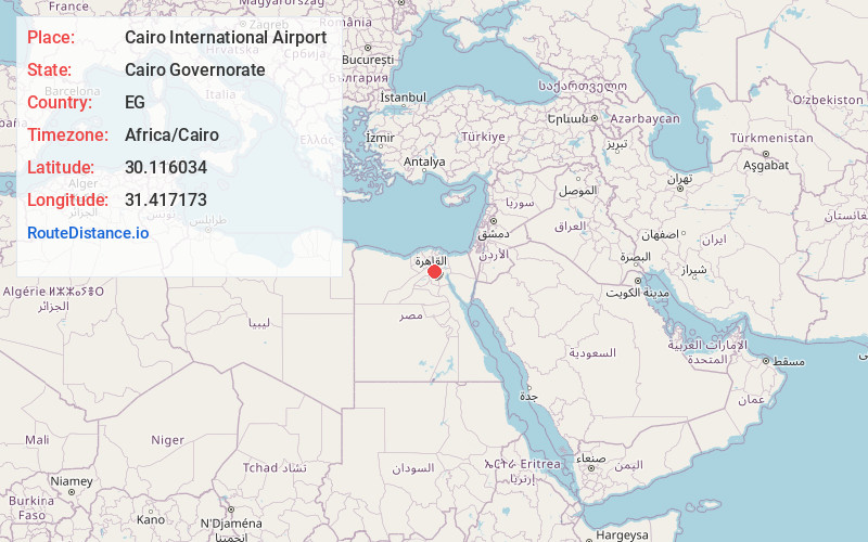 Map of Cairo International Airport