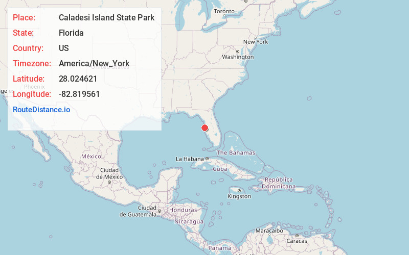Map of Caladesi Island State Park