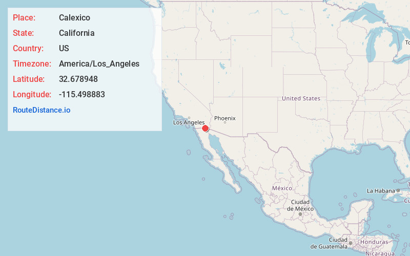 Map of Calexico