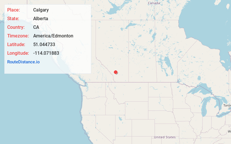 Map of Calgary