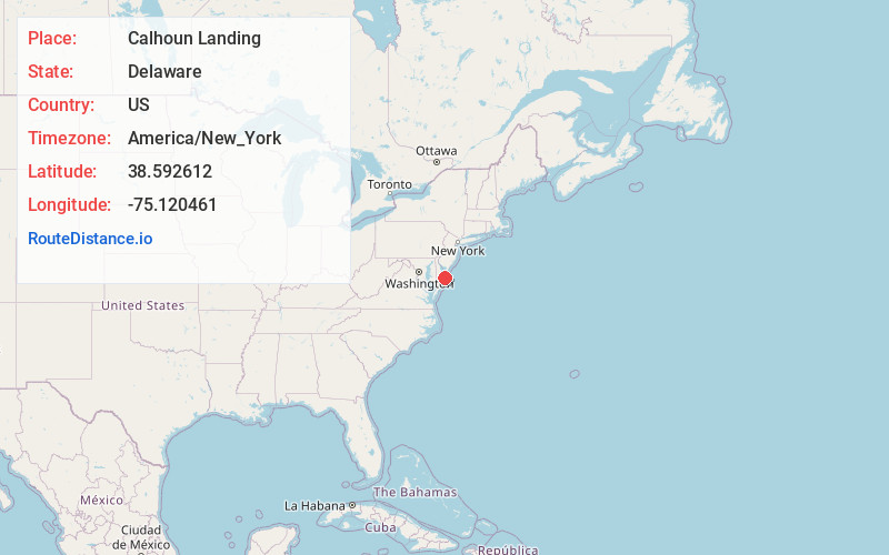 Map of Calhoun Landing