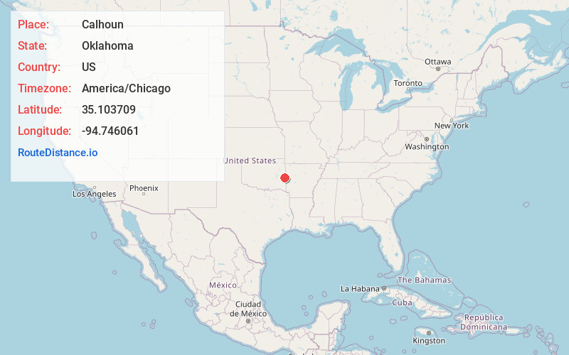Map of Calhoun