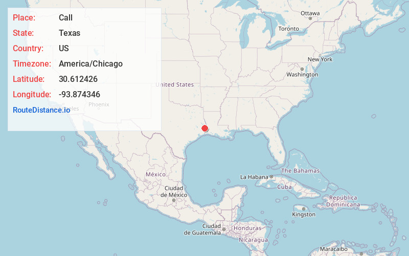 Map of Call