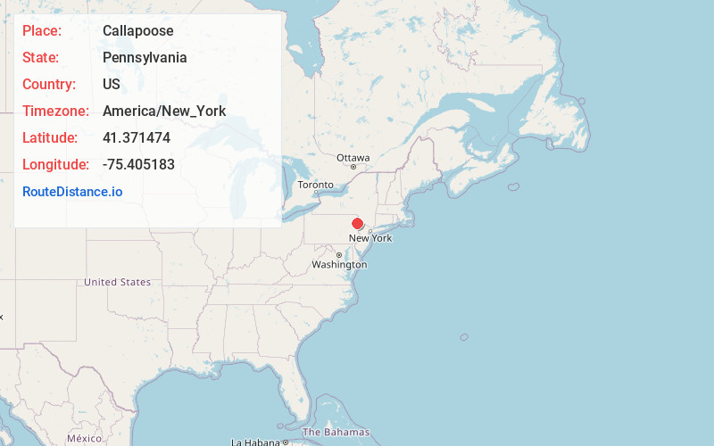 Map of Callapoose