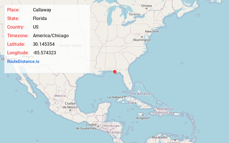 Map of Callaway