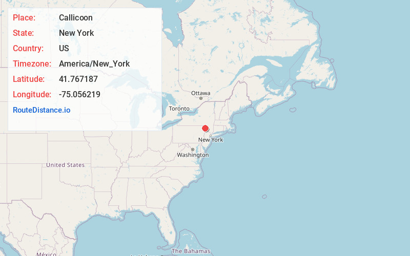 Map of Callicoon