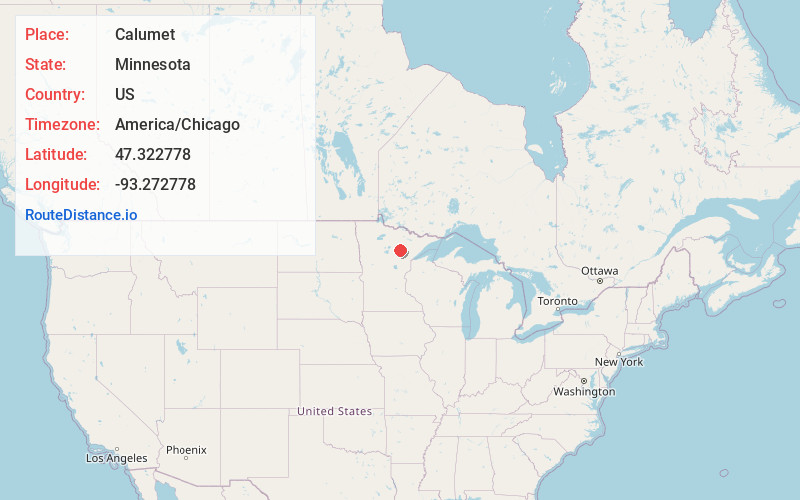 Map of Calumet