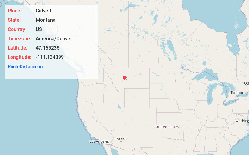 Map of Calvert