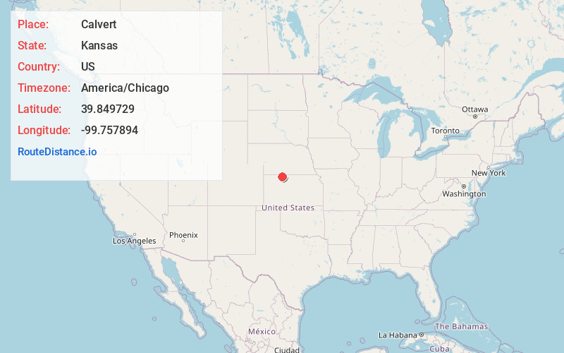 Map of Calvert