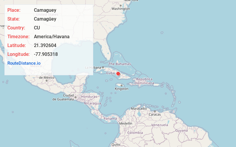 Map of Camaguey