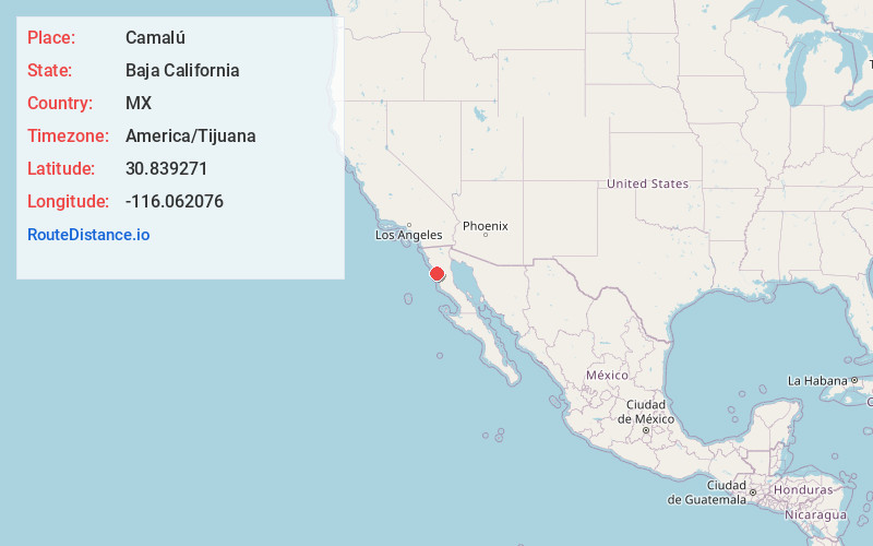 Map of Camalú