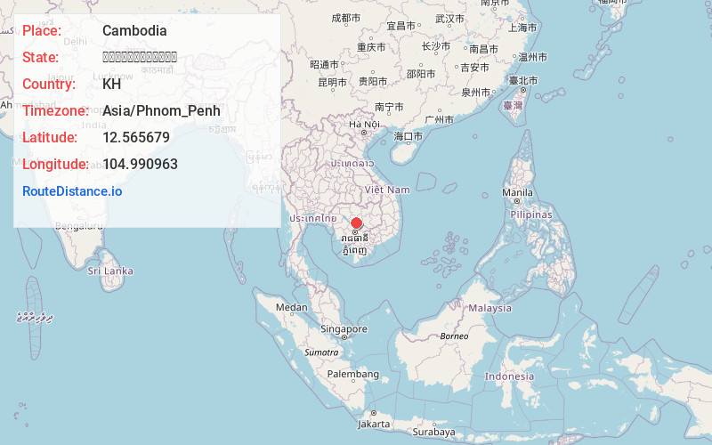 Map of Cambodia