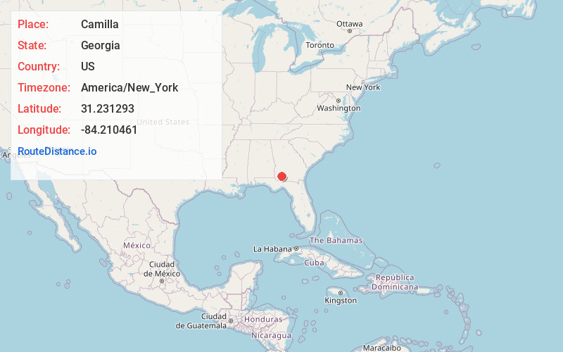 Map of Camilla