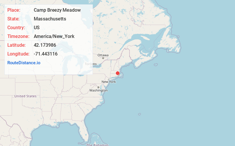 Map of Camp Breezy Meadow
