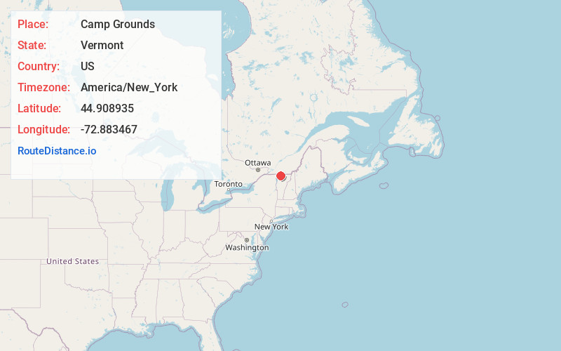 Map of Camp Grounds