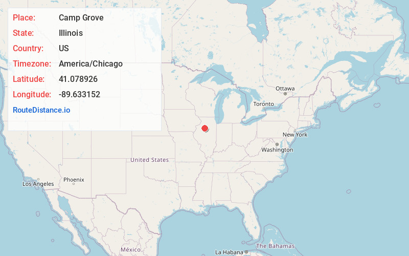 Map of Camp Grove