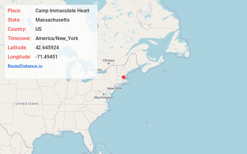 Map of Camp Immaculate Heart