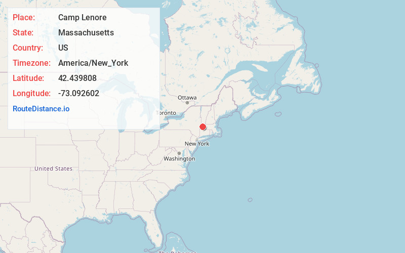 Map of Camp Lenore