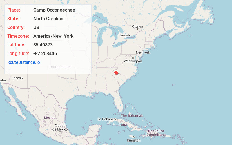 Map of Camp Occoneechee