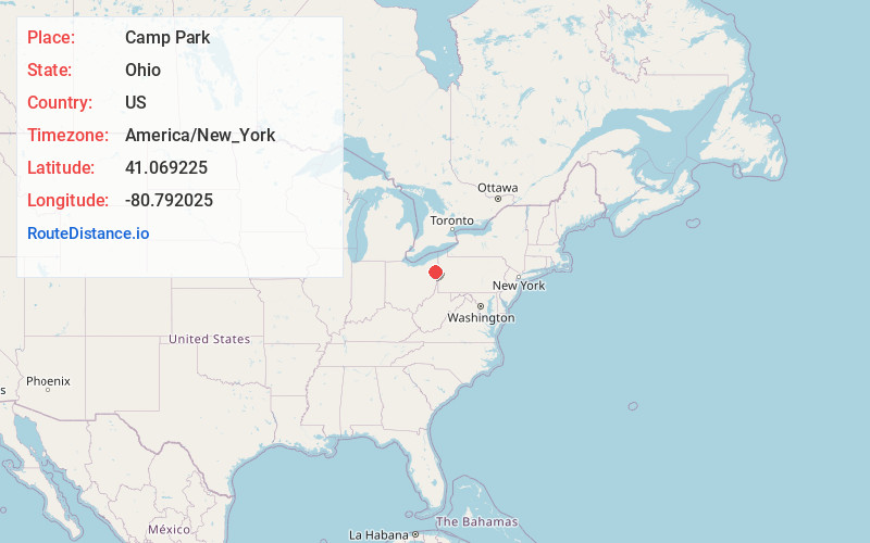 Map of Camp Park