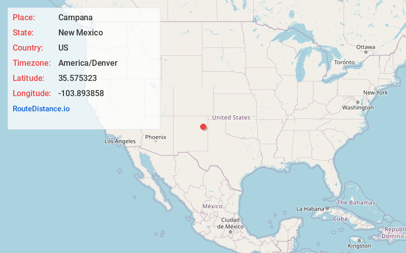Map of Campana