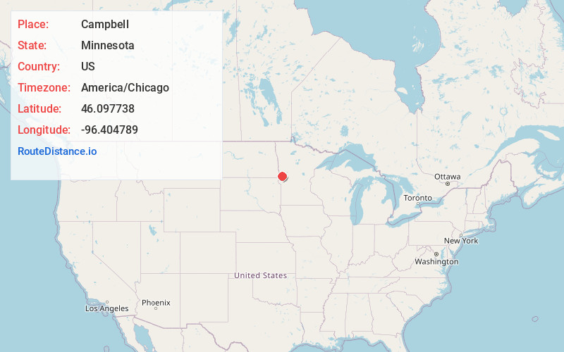 Map of Campbell