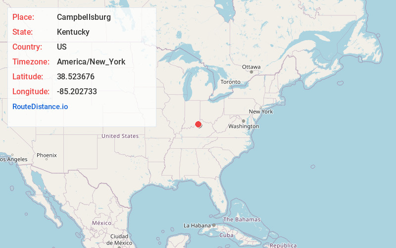 Map of Campbellsburg