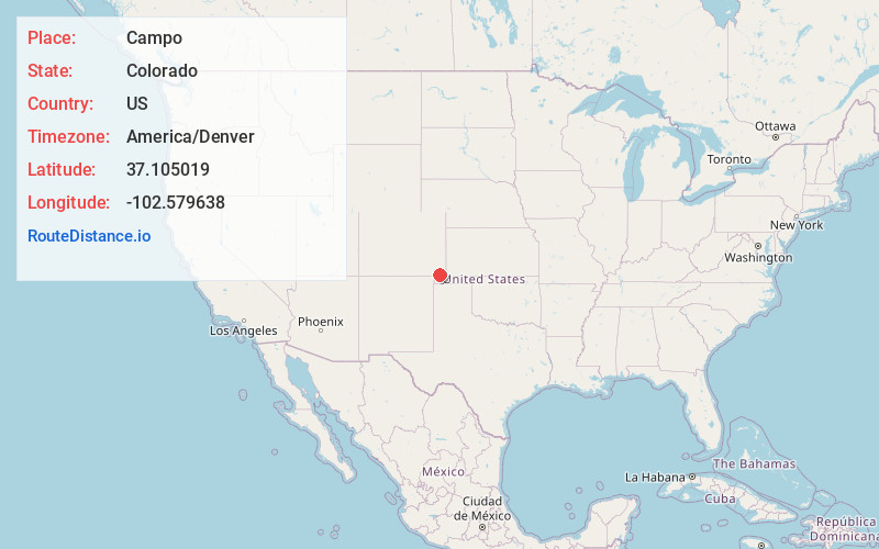 Map of Campo