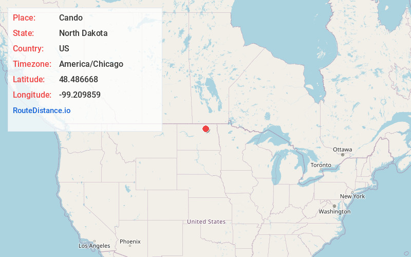 Map of Cando