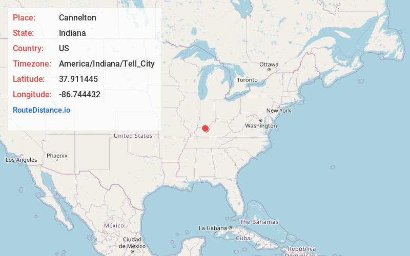 Map of Cannelton