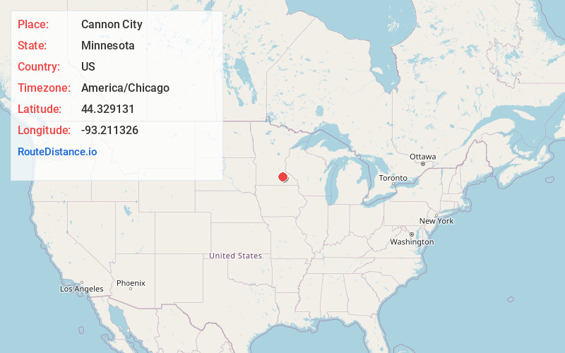 Map of Cannon City