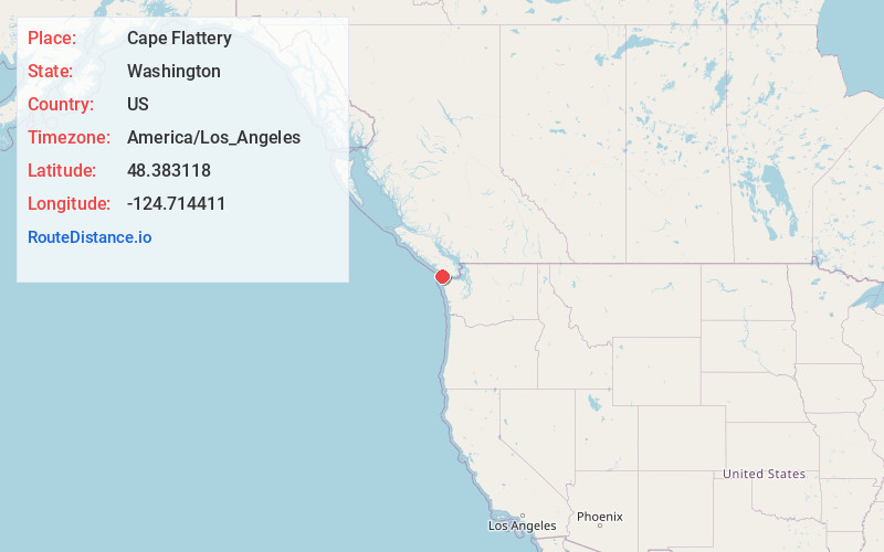 Map of Cape Flattery