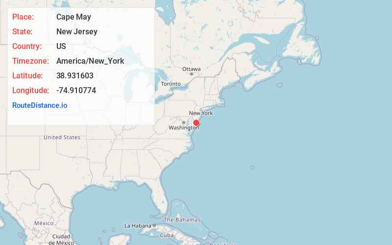 Map of Cape May