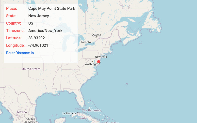 Map of Cape May Point State Park
