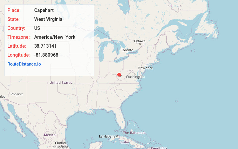 Map of Capehart