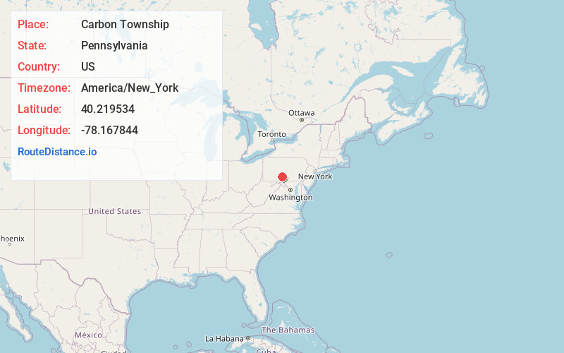 Map of Carbon Township