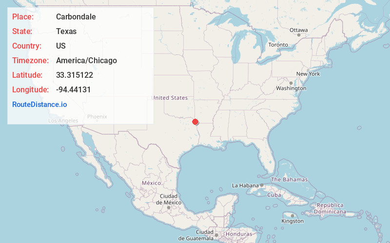 Map of Carbondale