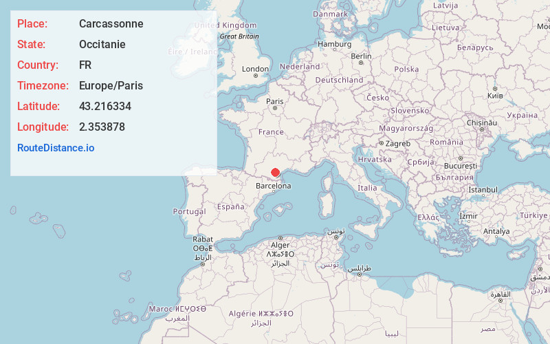 Map of Carcassonne