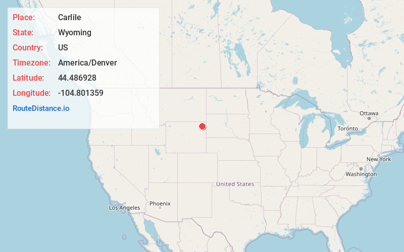 Map of Carlile