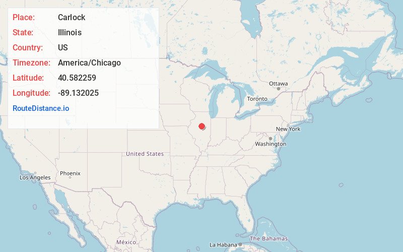Map of Carlock