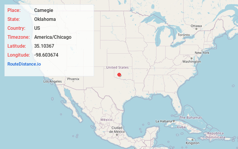 Map of Carnegie