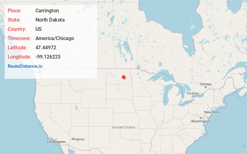 Map of Carrington