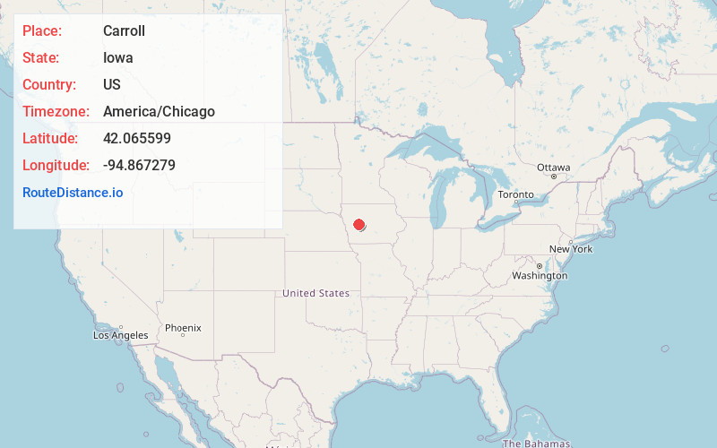 Map of Carroll
