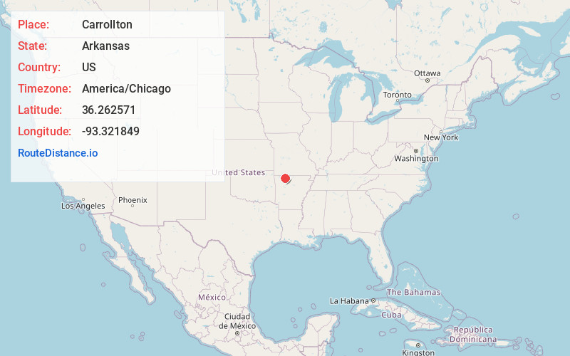Map of Carrollton