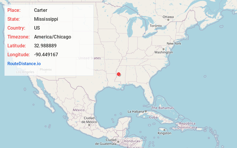 Map of Carter