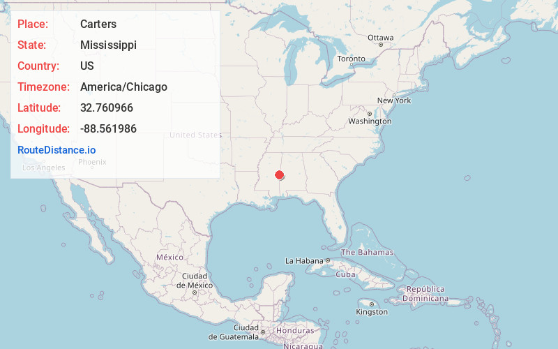 Map of Carters