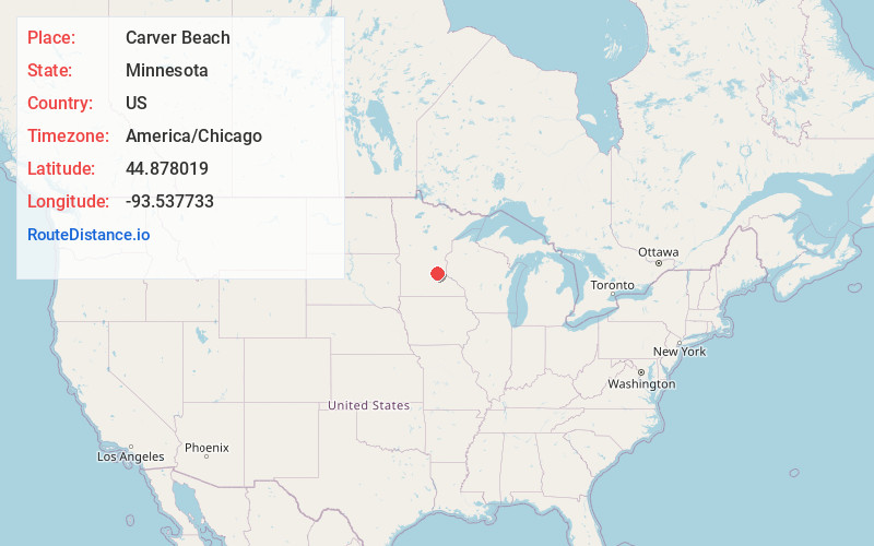 Map of Carver Beach